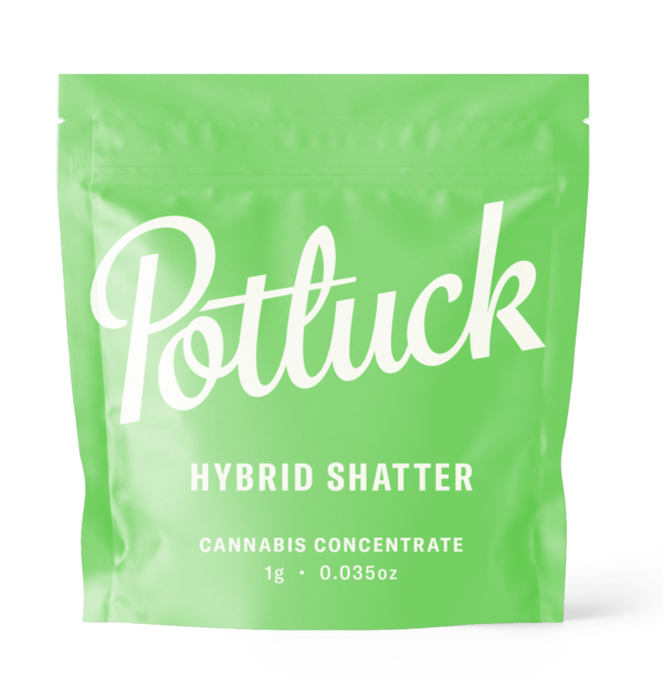 Potluck - Hybrid Shatter - cannabis Concentrate | Budmail Canada