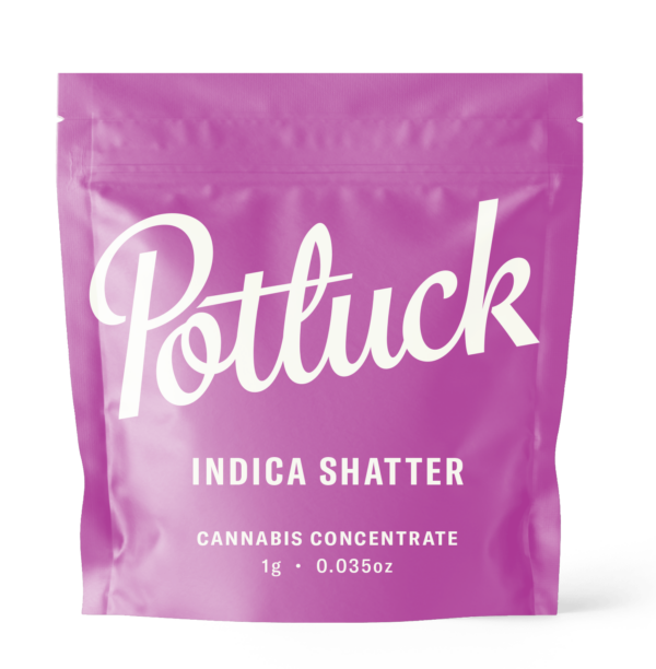 Potluck - Indica Shatter - cannabis Concentrate | Budmail Canada