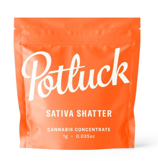 Potluck - Sativa Shatter - cannabis Concentrate | Budmail Canada