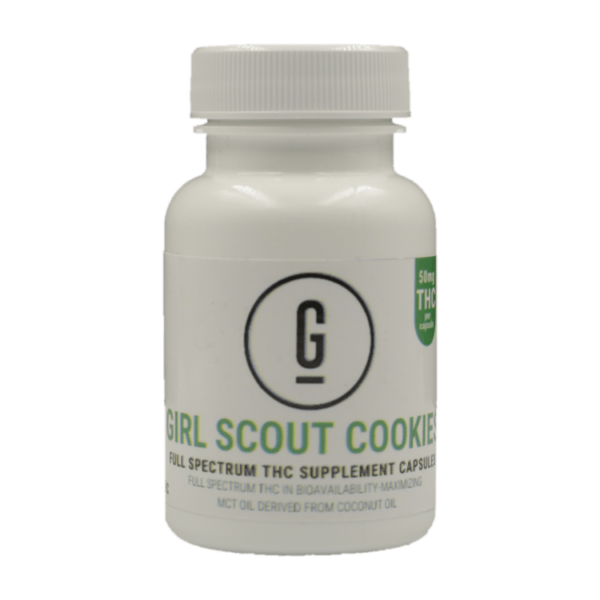 GRASS – THC Capsules – Girl Scout Cookies – 50mg | Budmail Canada