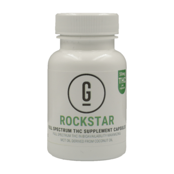 GRASS – THC Capsules – Rockstar – 50mg | Budmail Canada