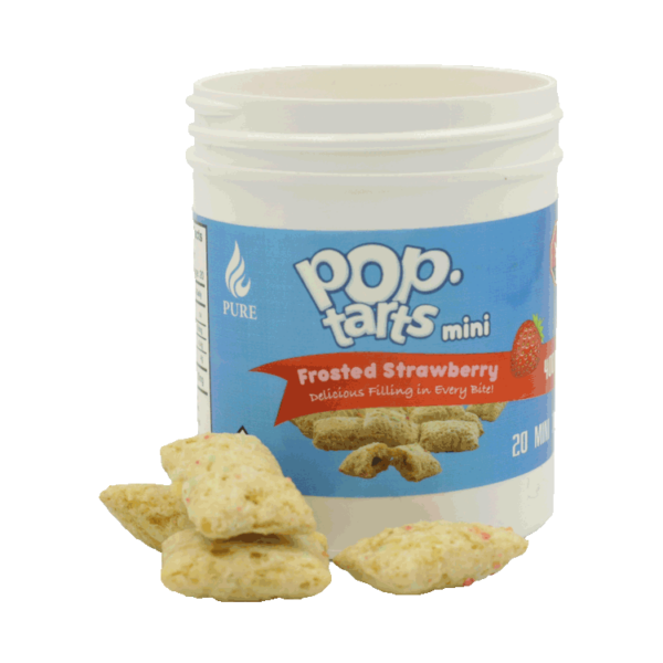 Pop Tarts Mini’s – THC Infused Frosted Strawberry Bites – 400mg | Budmail Canada