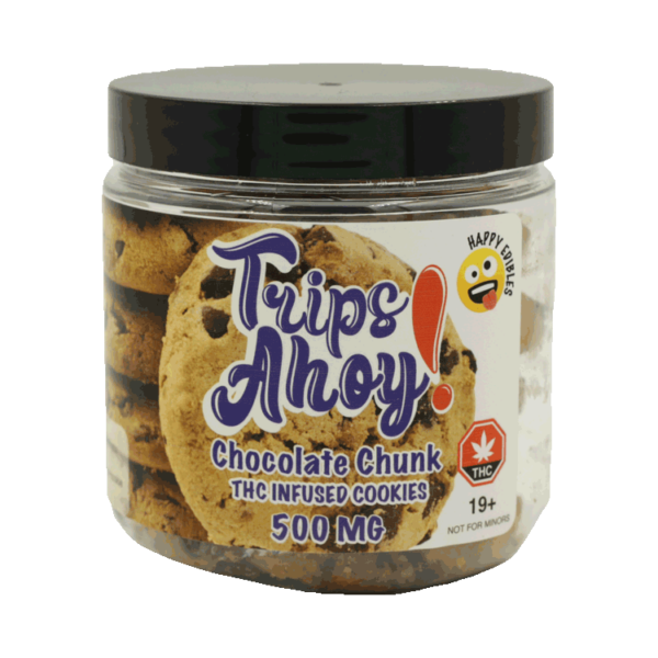 Trips Ahoy – Chocolate Chunk THC Infused Cookies – 500mg | Budmail Canada