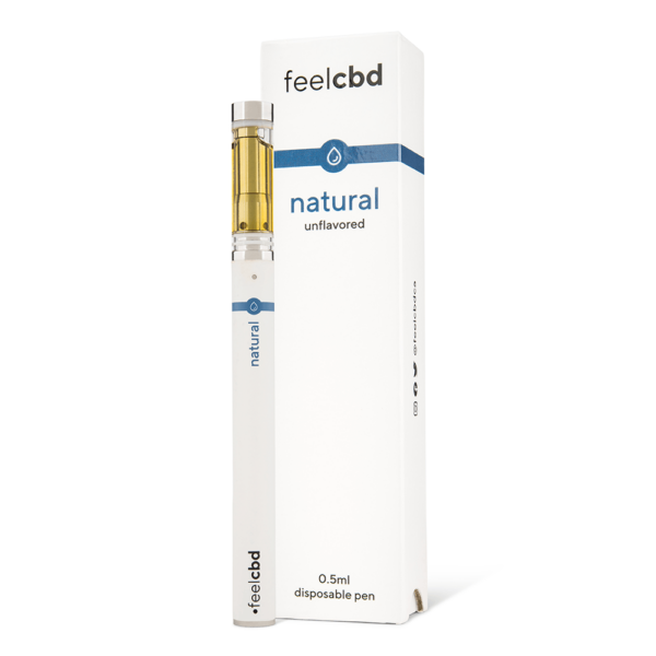 FeelCBD – Natural – Disposable CBD Vape Pen 0.5ml | Budmail Canada