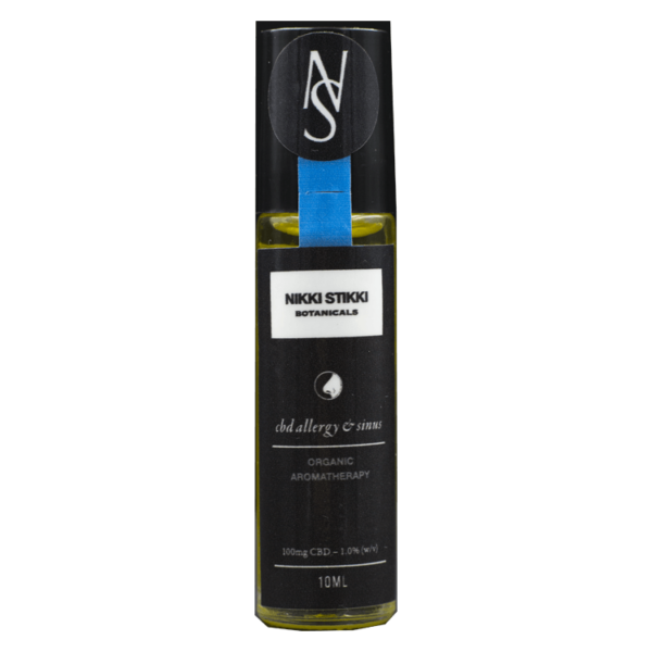 Nikki Stikki Botanicals – Organic Aromatherapy – CBD Allergy and Sinus Roller 100mg CBD | Budmail Canada