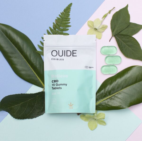 Ouide Edibles – Relieve – CBD gummies 300mg | Budmail Canada