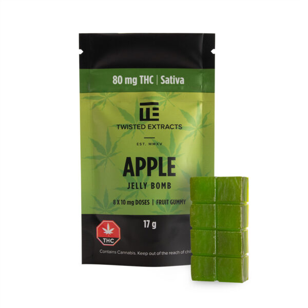 Twisted Extracts – Apple Jelly Bomb – Sativa – 80mg THC | Budmail Canada
