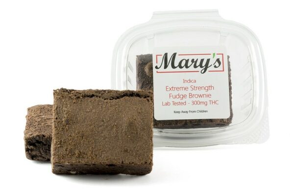 Mary’s Medibles – Extreme Strength Fudge Brownie – 300mg THC (Indica) | Budmail Canada