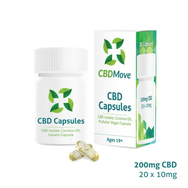 CBD Move – CBD Capsules – 200mg CBD | Budmail Canada