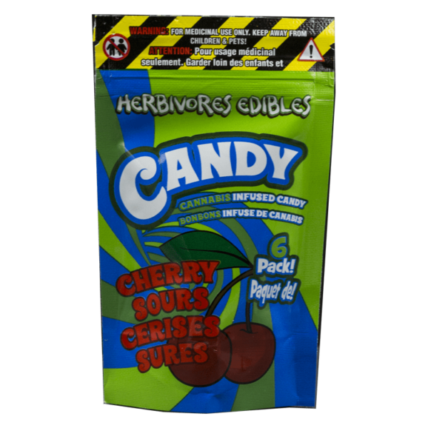 Herbivores Edibles – Cherry Sours Gummies | Budmail Canada