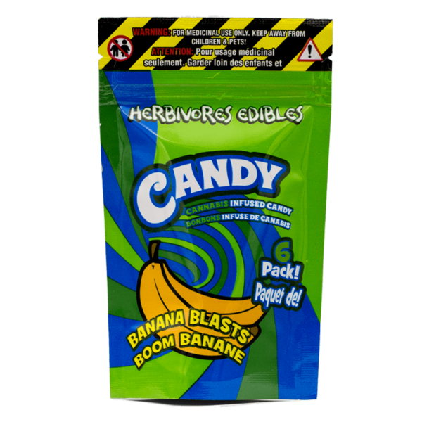 Herbivores Edibles – Banana Blasts Gummies | Budmail Canada