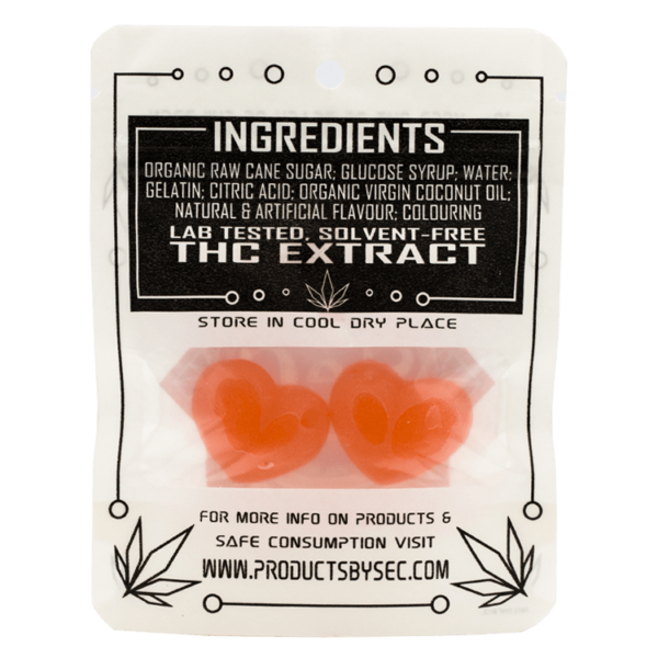 SEC – Hearts- 50mg THC | Budmail Canada