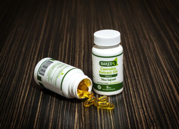 Baked Edibles -Indica Cannoil Capsules 5mg | Budmail Canada