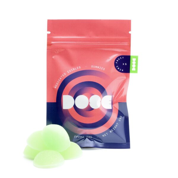 Dose Edibles Gummies – Kiwi Fruit | Budmail Canada