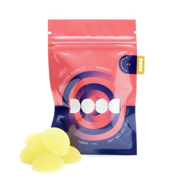 Dose Edibles Gummies – Pineapple | Budmail Canada