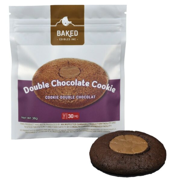 Baked Edibles – Cookie – Double Chocolate 30mg THC | Budmail Canada