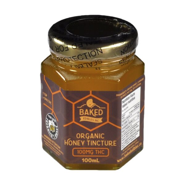 Baked Edibles – Organic Honey Tincture 100mg THC | Budmail Canada