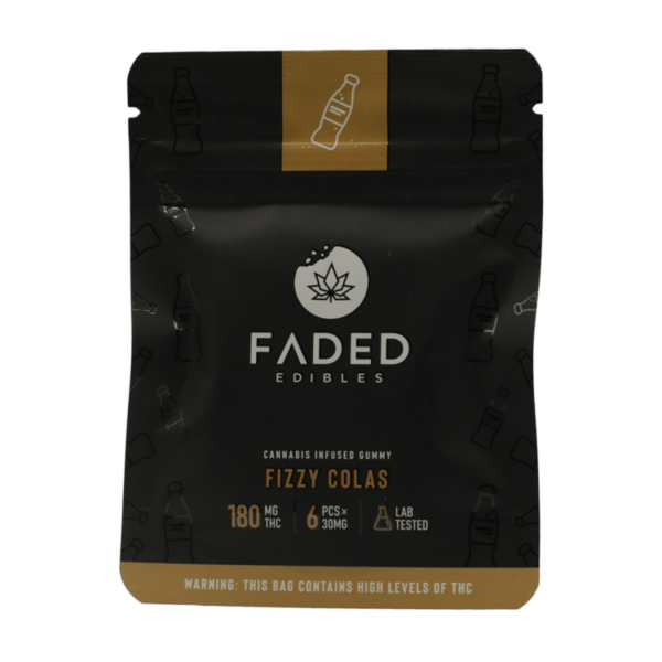 Faded Edibles – Fizzy Colas – 180mg | Budmail Canada