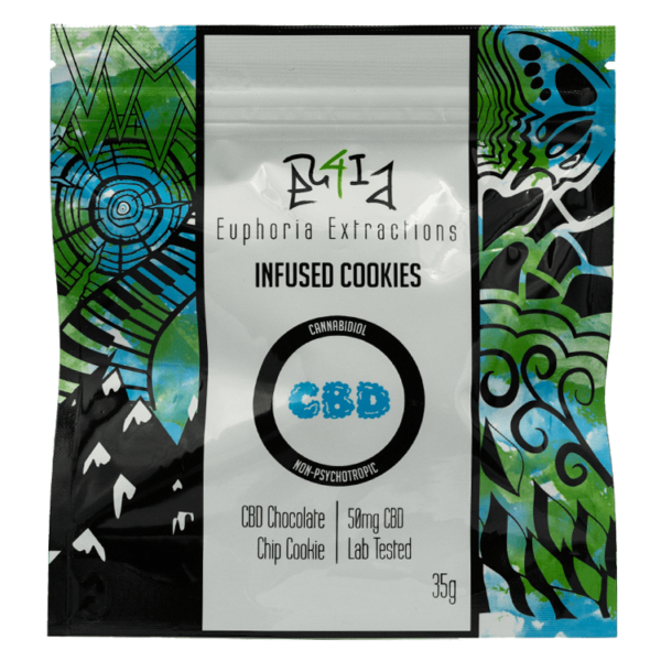 Euphoria Extractions – CBD Cookie – 50mg | Budmail Canada