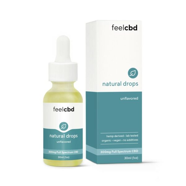 FeelCBD – Natural Drops – CBD Tincture 300mg | Budmail Canada