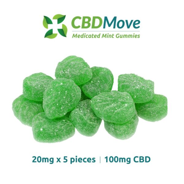 CBD Move – CBD Gummies – Mint Leaves – 100mg | Budmail Canada