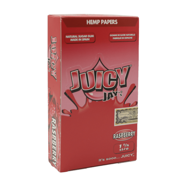 Juicy Jay’s – Hemp Papers (1.25 inch) – Raspberry | Budmail Canada