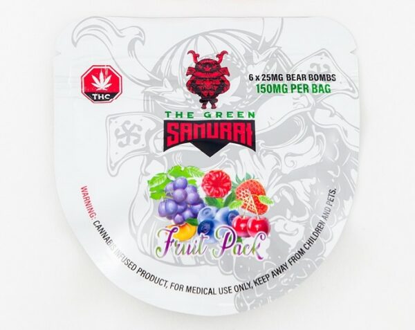 The Green Samurai – Fruit Pack Gummies – 150mg | Budmail Canada