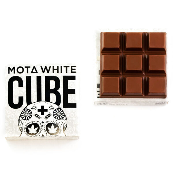 MOTA White Cube – 180mg CBD Milk Chocolate Cube | Budmail Canada