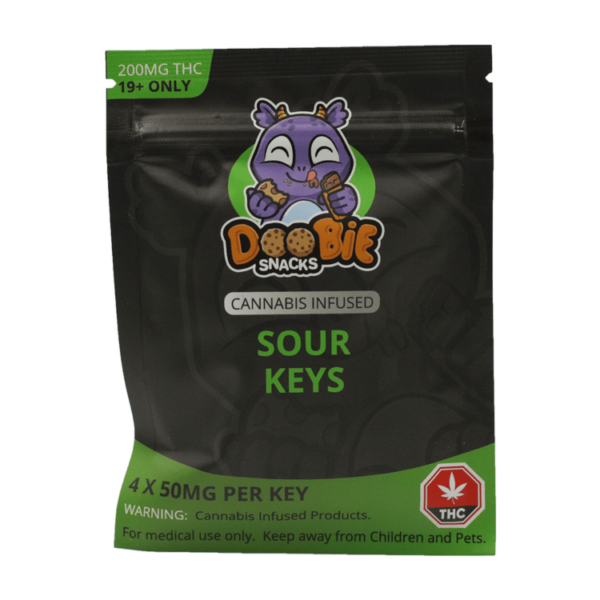 Doobie Snacks – CBD Sour Gummy Bears – 150mg CBD | Budmail Canada