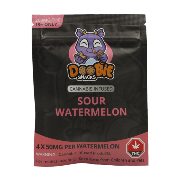 Doobie Snacks – CBD Sour Gummy Bears – 150mg CBD | Budmail Canada