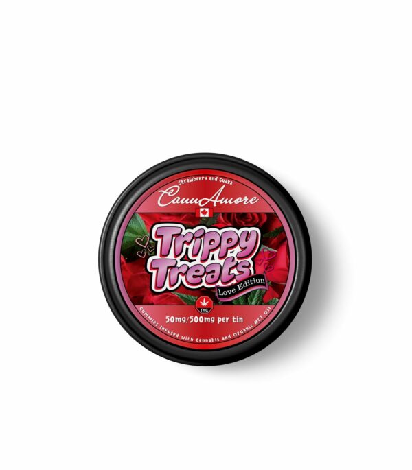 Trippy Treats – Strawberry Guava – CannAmore Love Edition – 500mg THC | Budmail Canada