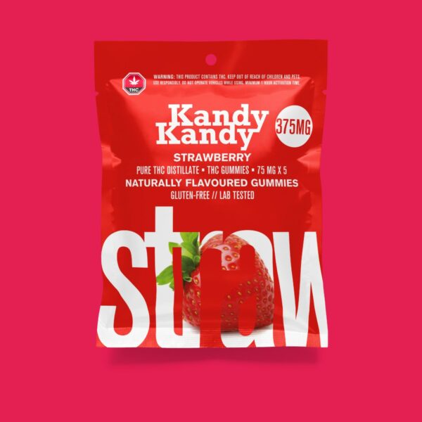 Kandy Kandy – Strawberry Gummies | Budmail Canada