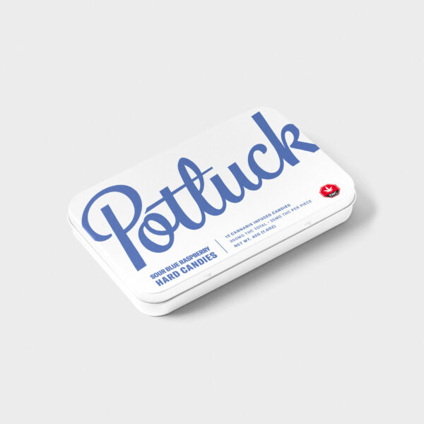 Potluck – Hard Candy – Sour Blue Raspberry – 300mg THC | Budmail Canada