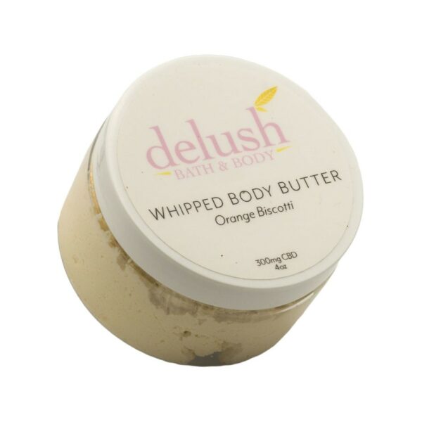 Delush Bath and Body – Whipped Body Butter – Orange Dreamsicle 300mg CBD | Budmail Canada