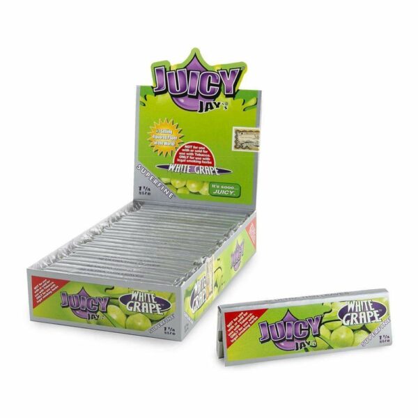 Juicy Jay’s – Hemp Papers (1.25 inch) – White Grape | Budmail Canada