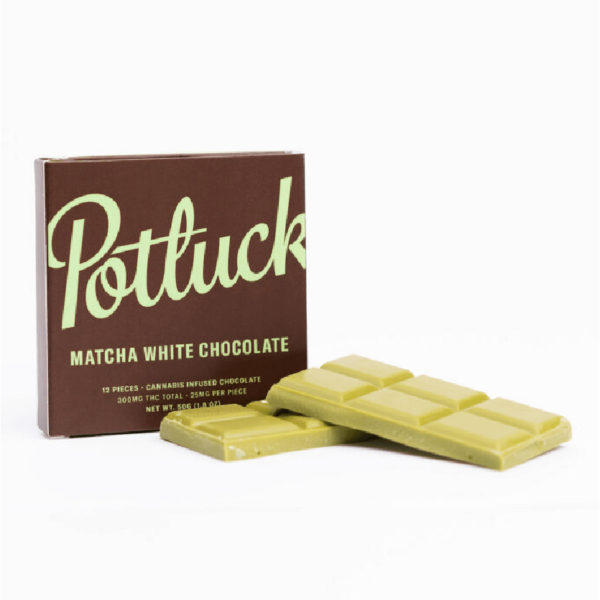 Potluck – Infused Chocolate – Matcha White Chocolate – 300mg THC | Budmail Canada