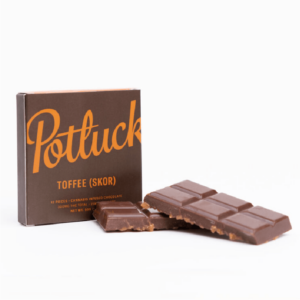 Potluck – Infused Chocolate – Toffee (Skor) – 300mg THC | Budmail Canada