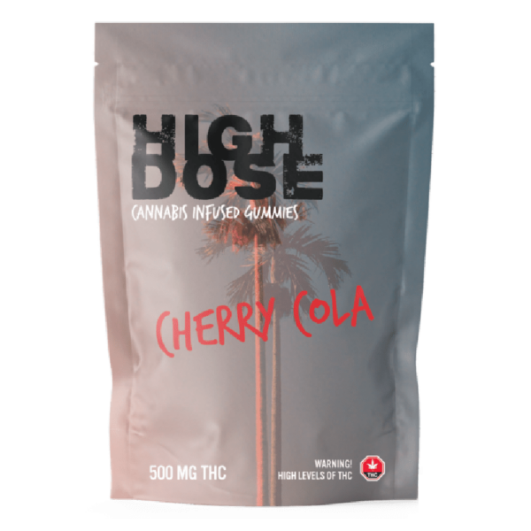 High Dose – cannabis Infused Gummies – Cherry Cola – 500mg/1500mg | Budmail Canada