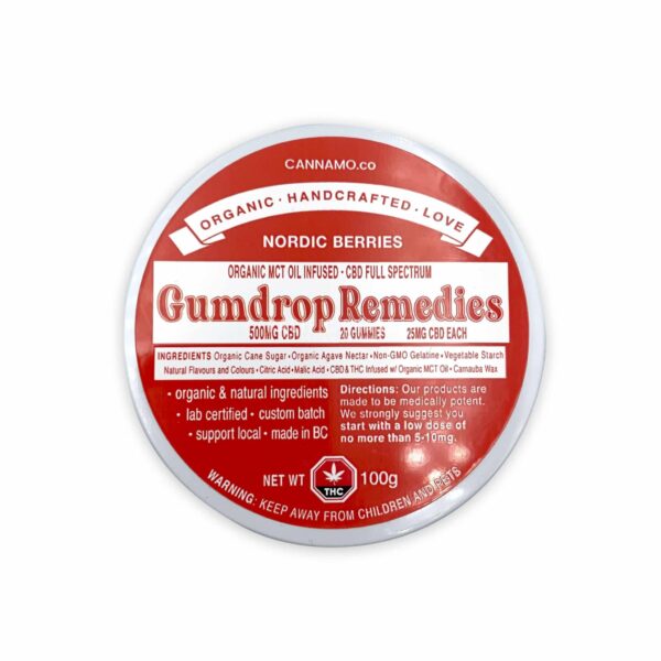 Gumdrop Remedies – Nordic Berries – 500mg CBD | Budmail Canada