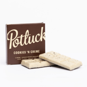 Potluck – Infused Chocolate – Cookies & Cream – 300mg THC | Budmail Canada