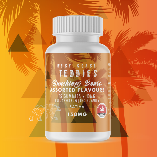 West Coast Teddies – Sunshine Bears – Sativa (150mg) | Budmail Canada