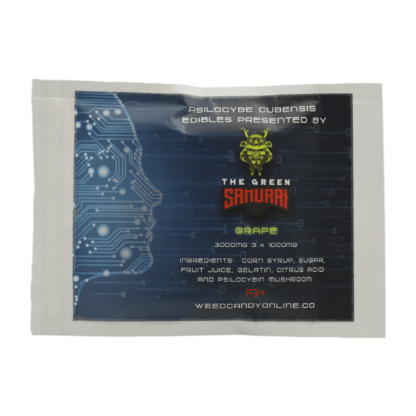 The Green Samurai – Shroom Gummies – Grape – 3g | Budmail Canada