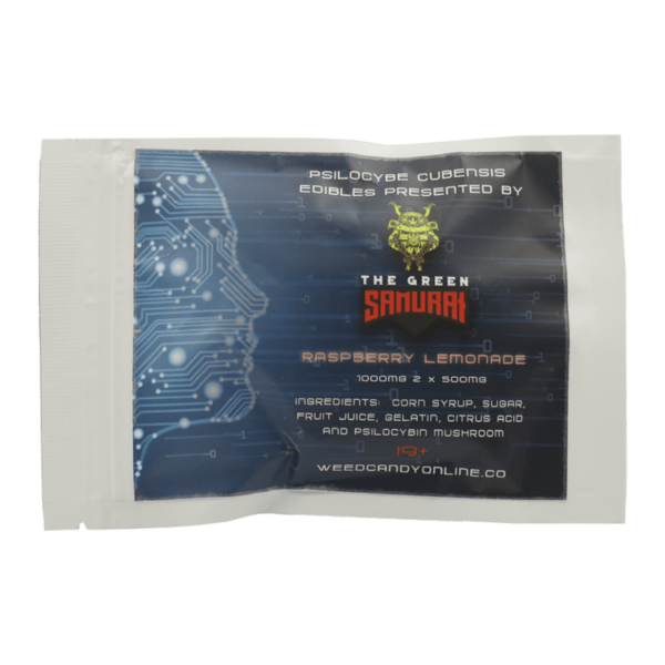 The Green Samurai – Shroom Gummies – Raspberry Lemonade – 1g | Budmail Canada