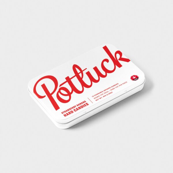 Potluck – Hard Candy – Strawberry Banana- 300mg THC | Budmail Canada