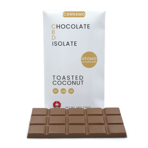 Cannamo – CBD Chocolate Isolate – 450mg – Toasted Coconut | Budmail Canada