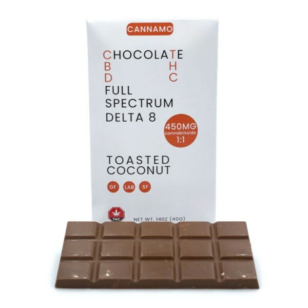 Cannamo – Full Spectrum CBD 1:1 Delta 8 Chocolate – 450mg | Budmail Canada